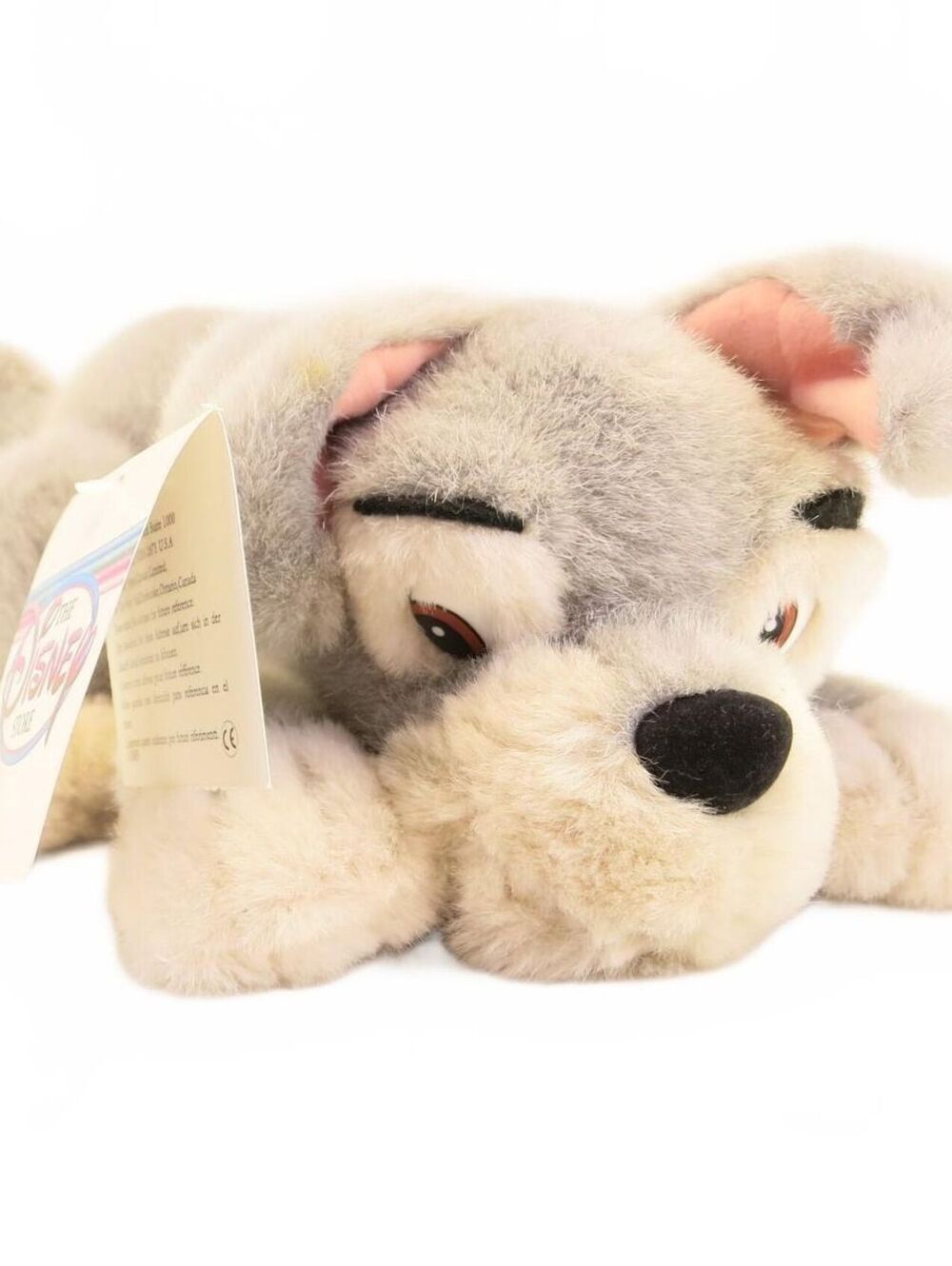 Vintage Walt Disney World Disneyland Lady & the Tramp 9" Plush Scamp